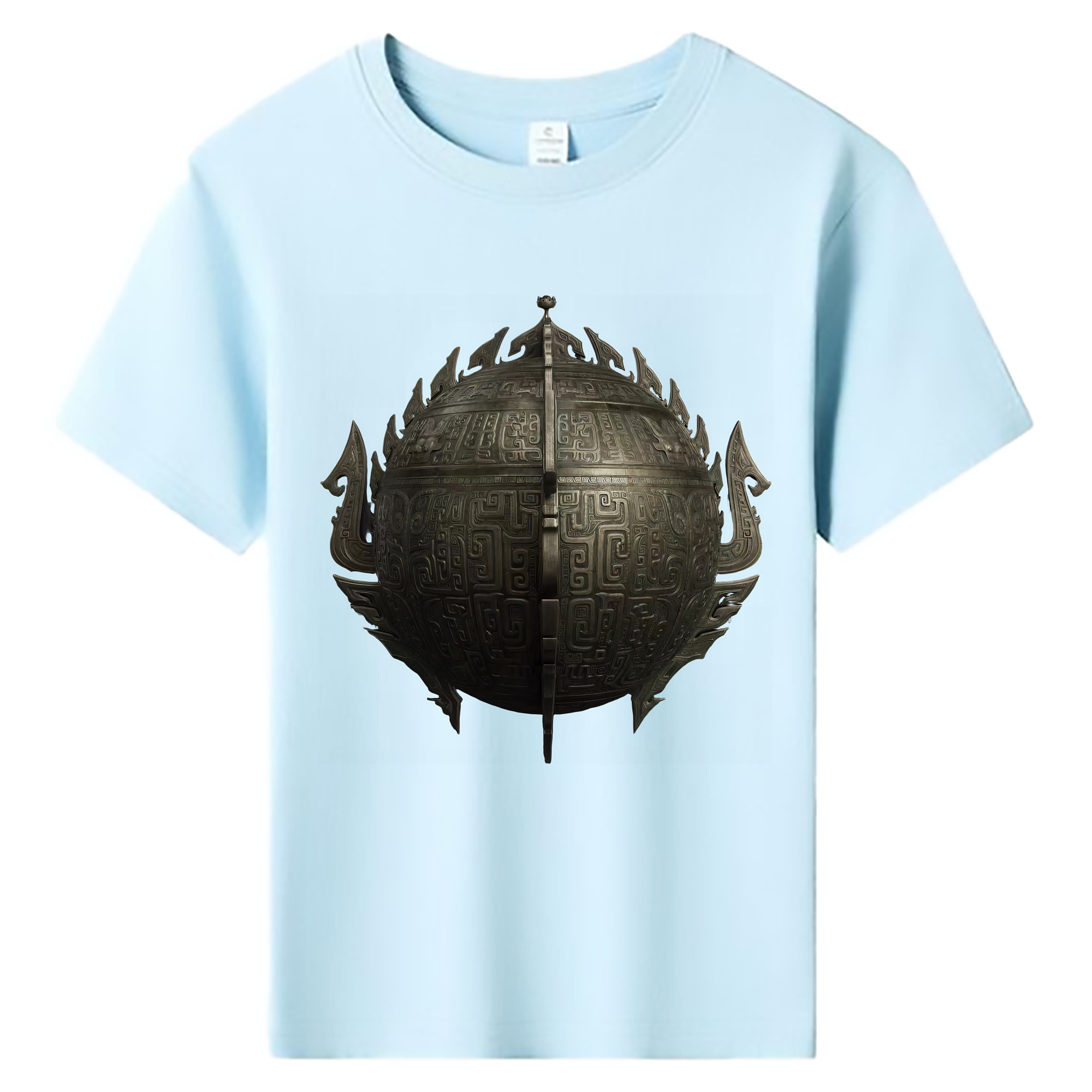 （画像用） Ne Zha 2 ナタ 魔童の大暴れ 綿100％キッズTシャツ（フロントプリント）